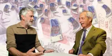 Nigel Farage, Christopher Harborne, and falling cash