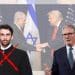Hasan Piker, Keir Starmer, Benjamin Netanyahu, and Donald Trump