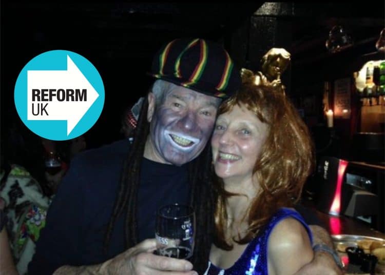 Reform UK councillor Geoff Shaw in Blackface