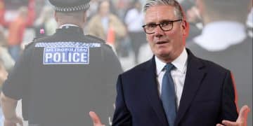 Keir Starmer and Met Police officers - Mandelson