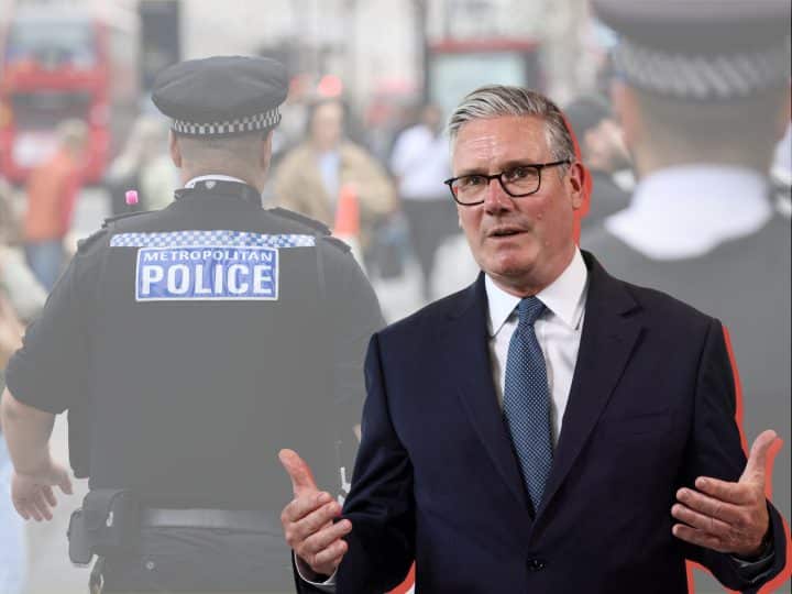 Keir Starmer and Met Police officers - Mandelson