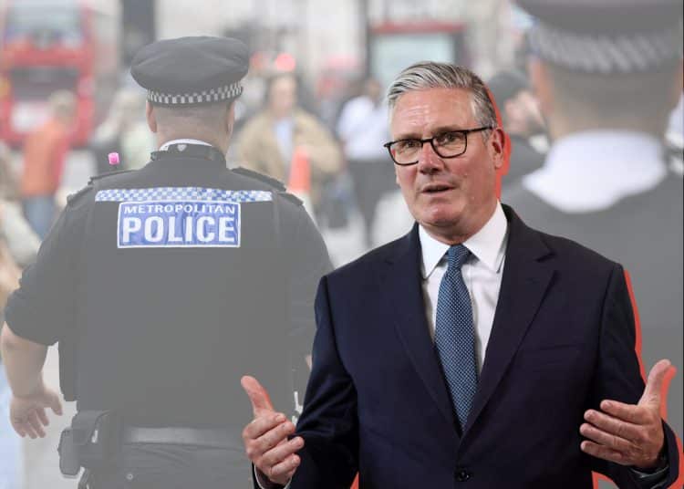 Keir Starmer and Met Police officers - Mandelson