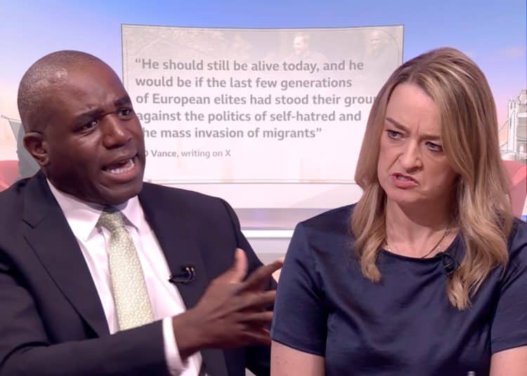 David Lammy and Laura Kuenssberg