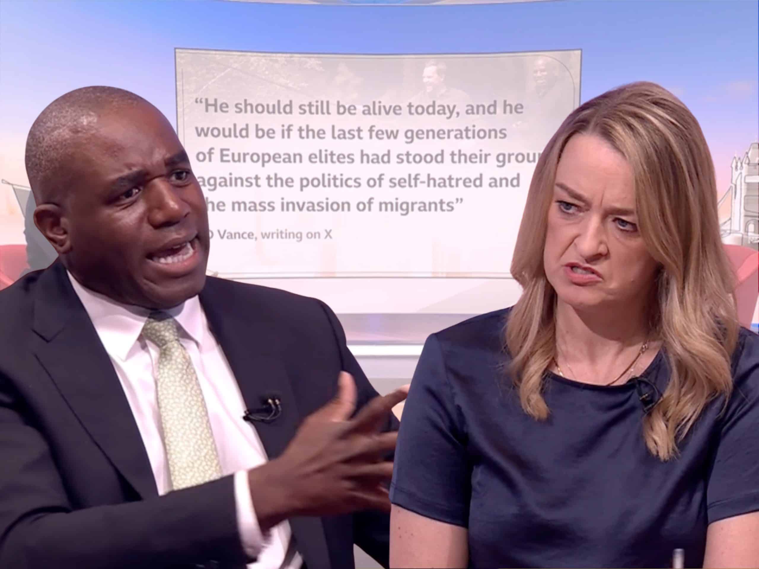 David Lammy and Laura Kuenssberg