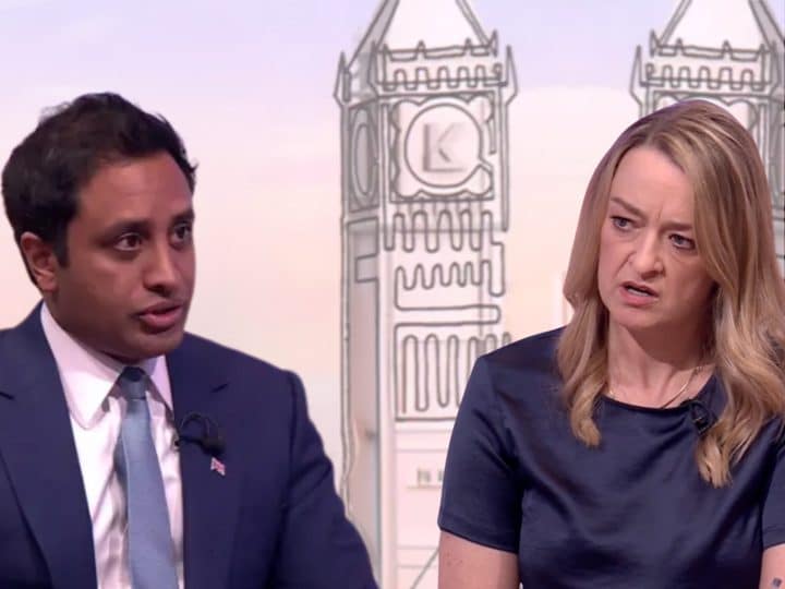 Zia Yusuf or Reform UK and Laura Kuenssberg