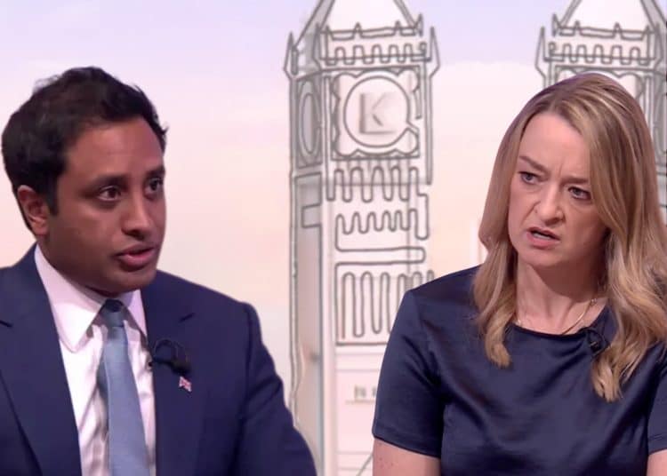 Zia Yusuf or Reform UK and Laura Kuenssberg