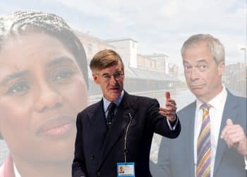 Reform Kemi Badenoch, Jacob Rees-Mogg, and Nigel Farage