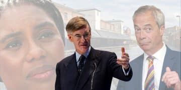Reform Kemi Badenoch, Jacob Rees-Mogg, and Nigel Farage