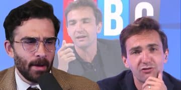 Hasan Piker and Lewis Goodall of LBC