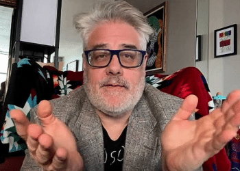 This AFPTV video grab shows Daniel Kovalik, legal representative of the Colombian president Gustavo Petro, speaking from an undisclosed location during an interview with AFP via Zoom, in Bogota on October 30, 2025.