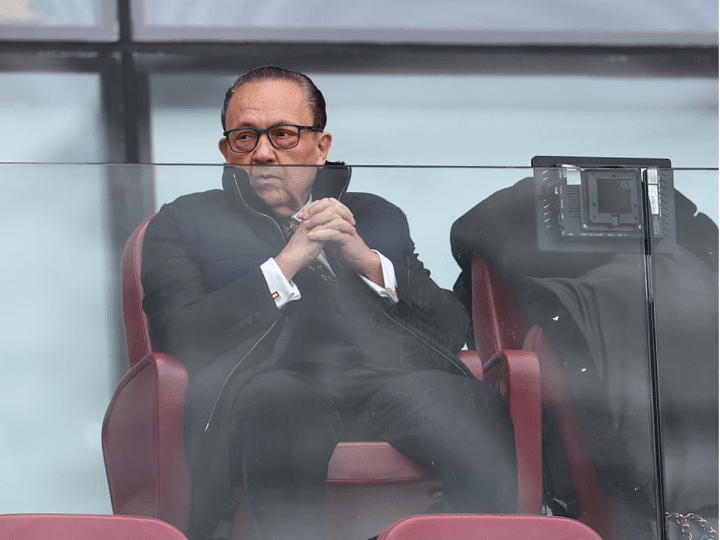 David Sullivan, Joint-Chair of West Ham United, in attendance prior to the Premier League match between West Ham United and Crystal Palace at London Stadium on 20 September 2025 in London