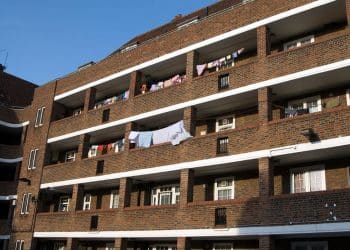 Flats in London, illustrating marginalised people more likely to be exposed to environmental harm
