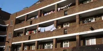 Flats in London, illustrating marginalised people more likely to be exposed to environmental harm