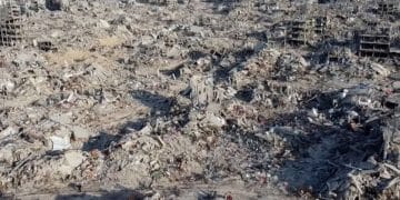 Destruction in northern Gaza Ceasefire in name only