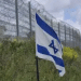 Flag of Israel in Sinjil, in the West Bank