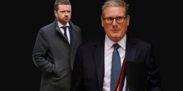 Composite image showing Morgan McSweeney and Keir Starmer Labour Together