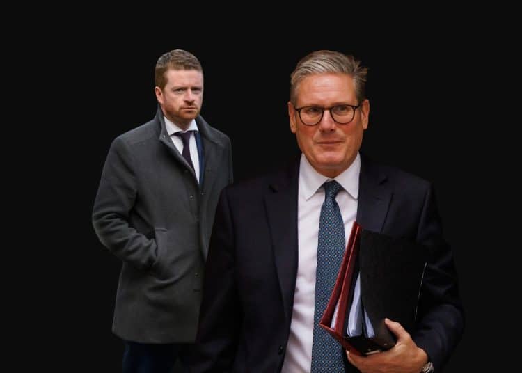 Composite image showing Morgan McSweeney and Keir Starmer Labour Together