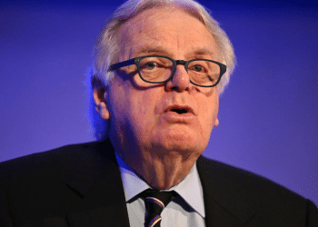 Lord Michael Grade, Chair of Ofcom speaks during LEAD 2024 at the Queen Elizabeth II Centre on February 8, 2024 in London, England. Grade has endorsed GB News