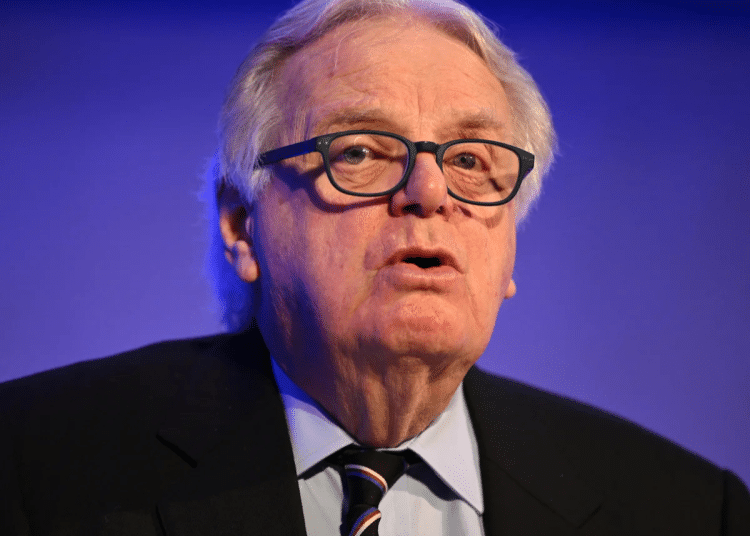 Lord Michael Grade, Chair of Ofcom speaks during LEAD 2024 at the Queen Elizabeth II Centre on February 8, 2024 in London, England. Grade has endorsed GB News