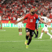 Egypt World Cup player Mohamed Salah celebrates scoring his team's second goal during the Group G match against New Zealand at BC Place, Vancouver, on 21 June 2026