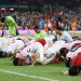 Morocco fall in sujood, after becoming first African team to beat the Netherlands in the World Cup