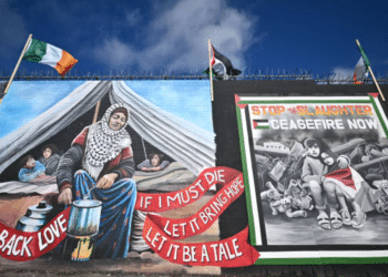 Palestine solidarity murals, Belfast — planned march