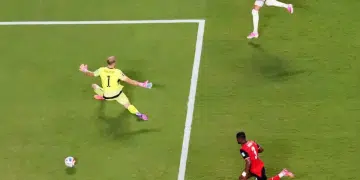 Algeria vs Austria in Kansas City for the 2026 World Cup. Riyad Mahrez equalises.