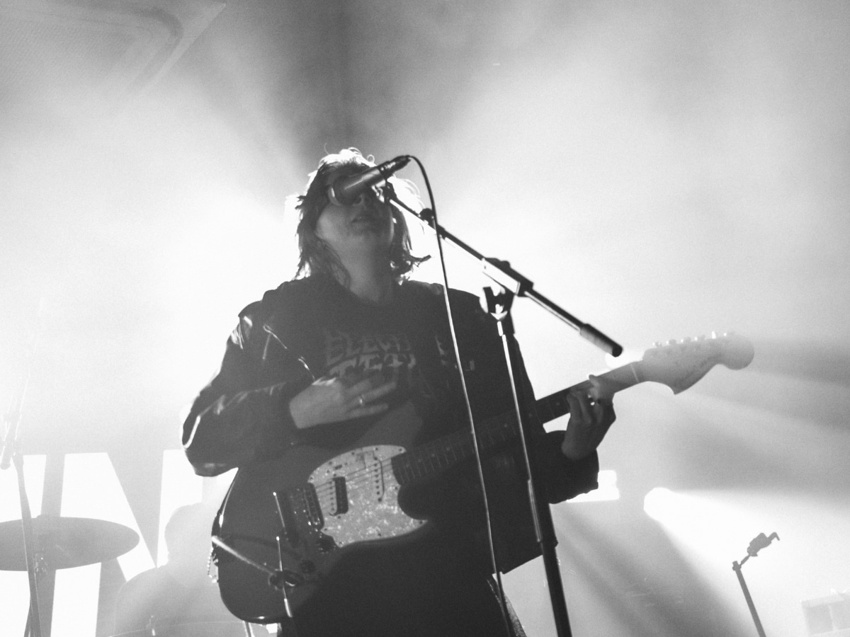 Karla Chubb of SPRINTS performing at Bulletproof Festival
