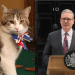 Larry the cat and Keir Starmer