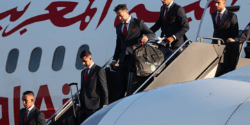 Team Morocco arrive in the US