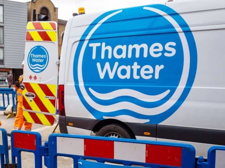 A Thames Water van