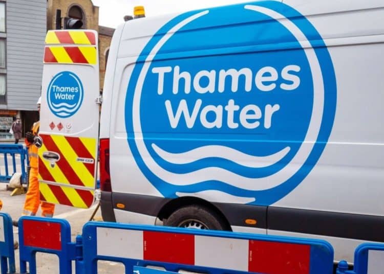 A Thames Water van