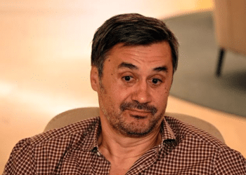 Rade Bogdanović sitting in a chair