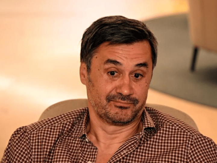 Rade Bogdanović sitting in a chair