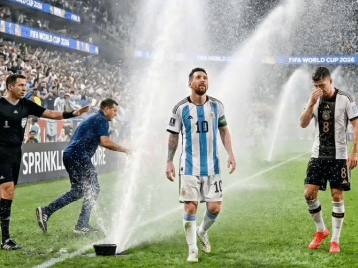 World Cup — Sprinkler malfunction