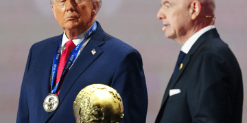 Donald Trump with Gianni Infantino