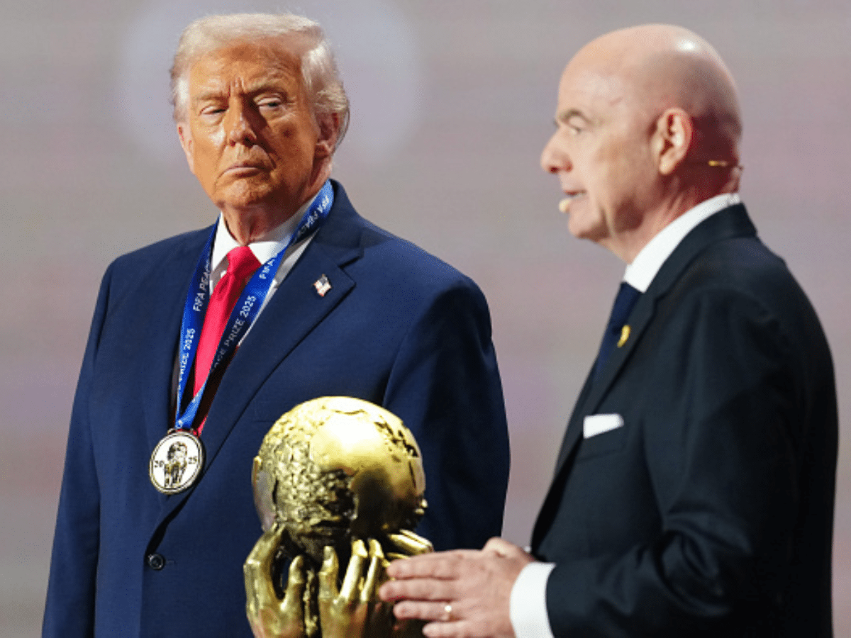 Donald Trump with Gianni Infantino