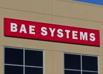 BAE Systems sign on building