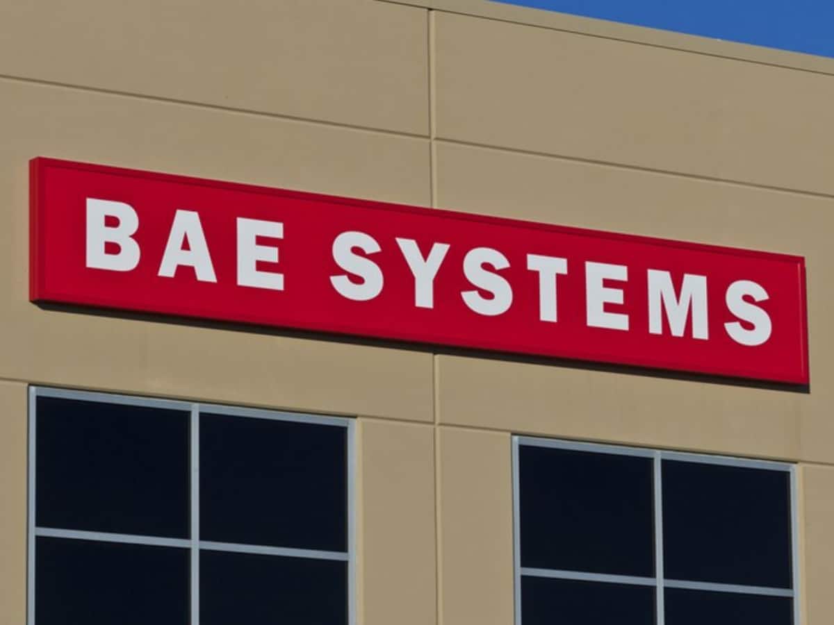 BAE Systems sign on building