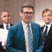 Composite image showing Andy 'King of the North' Burnham with Sir Humphrey Appleby and Bernard Woolley from 'Yes Prime Minister'