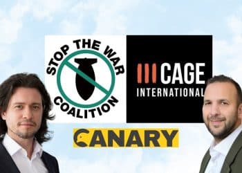 The Canary logo, activist organisation logos, Zack Polanski, and mike Galsworthy