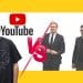 Mr Beast, the YouTube logo, and Keir Starmer and Andy Burnham of the UK government
