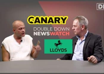 Steve Topple of the Canary speaking to Richard Sanders of Double Down News about the Lloyds debanking scandal