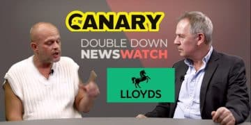Steve Topple of the Canary speaking to Richard Sanders of Double Down News about the Lloyds debanking scandal