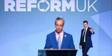 Nigel Farage and Robert Jenrick