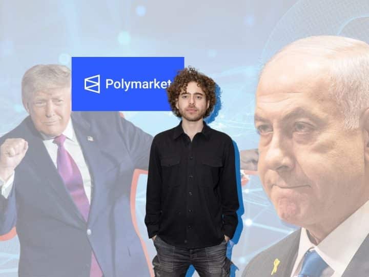 Shayne Coplan of Polymarket, Benjamin Netanyahu of Israel, and Donald Trump of the US