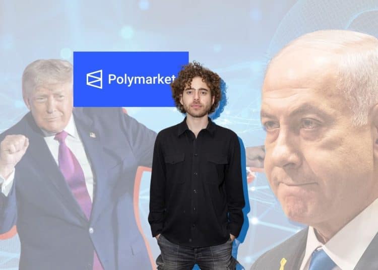 Shayne Coplan of Polymarket, Benjamin Netanyahu of Israel, and Donald Trump of the US