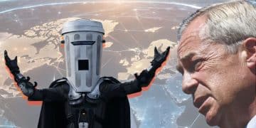 Count Binface and Nigel Farage of Reform UK
