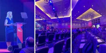 Liz Truss speaking at CPAC