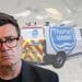 Andy Burnham of the Labour Party and a Thames Water van